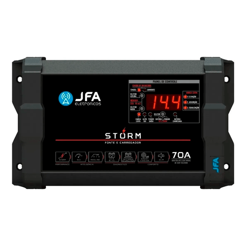 FONTE CARREGADOR BATERIA 70A STORM JFA