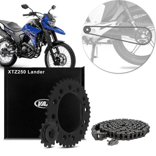 Kit Relação Tenere 250 Xtz 250 Lander Motard Vaz Retentor
