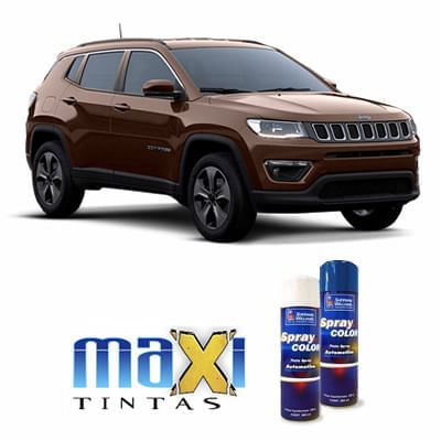 Spray Automotivo Marrom Horizon Jeep + Verniz Spray 300ml