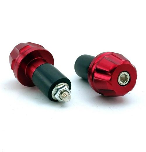 Peso Guidão Par Aluminio Vermelho p/ Todos Modelos de Motos