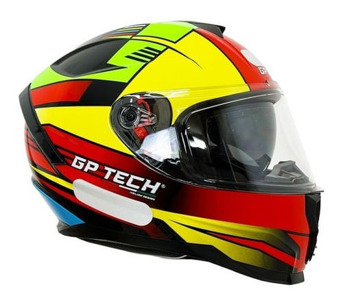 Capacete Gp Tech Ultra Flag Com Oculos Interno Sv