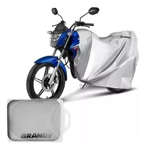 Capa Para Cobrir Moto Cinza Termica Tamanho G Brandy