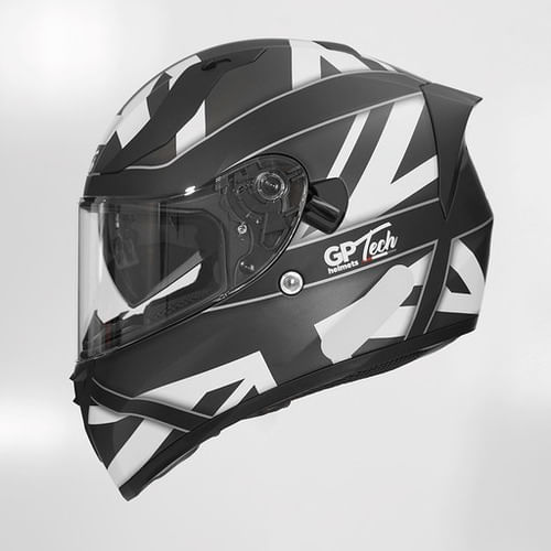 Capacete Gp Tech V128 Uk Com Oculos Interno Sv