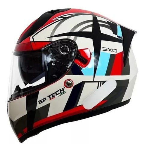 Capacete Gp Tech V128 Exo Com Oculos Interno Sv