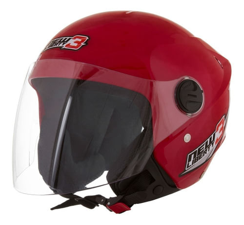 Capacete Aberto Pro Tork New Liberty Three  Vermelho  58