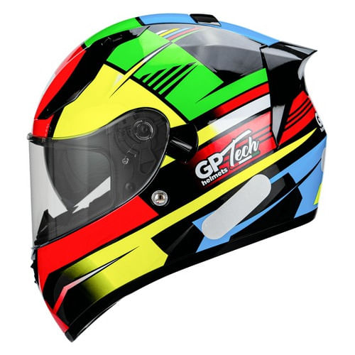 Capacete Gp Tech V128 Flag Com Oculos Interno Sv