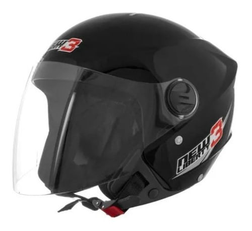 Capacete Aberto Pro Tork New Liberty 3 Three Preto 58