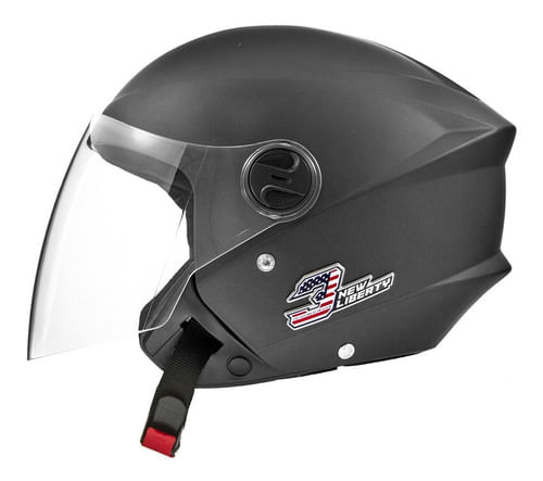 Capacete Para Moto  Aberto Pro Tork New Liberty  Three Elite  Matte Black Elite Tamanho 58