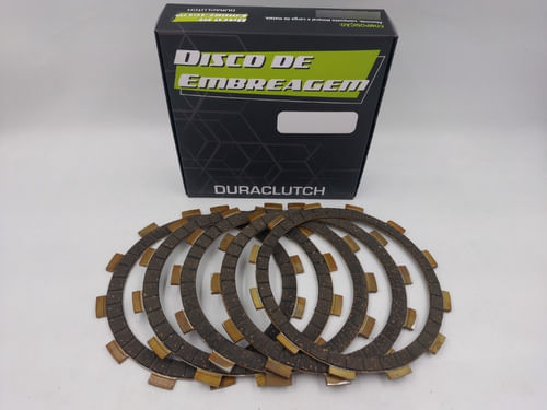 Kit 05 Disco De Embreagem Intruder250 Inazuma250 Duraclutch