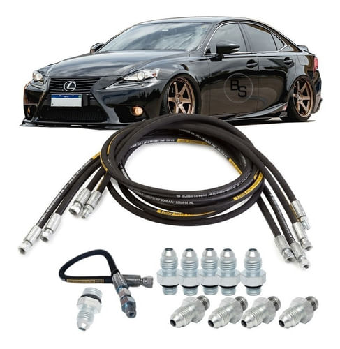 Kit Mangueira Prensada Suspensão A Ar 8mm/10mm Corolla Hyb.