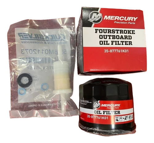 Filtro De Óleo + Filtro De Gasolina Mercury 90hp 115hp 4t