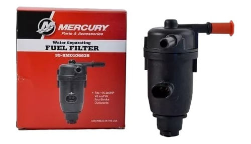 Filtro Combustível Motor Popa Mercury V6 E V8 4 Tempos