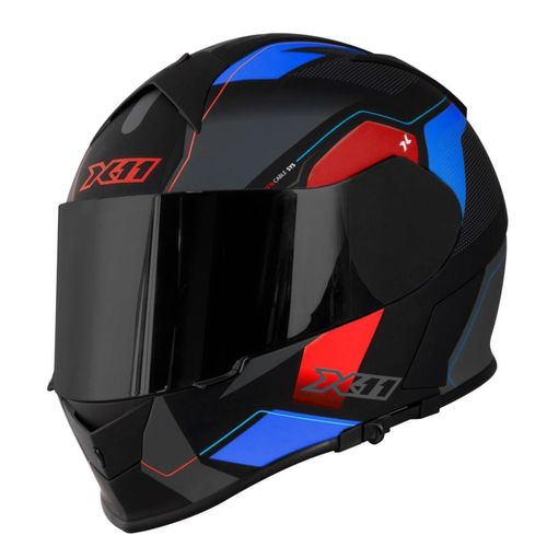 Capacete x11 revo pro flaggers vermelho/ azul "58"