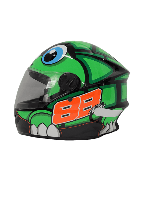 Capacete protork r8  turtle brilhante 58