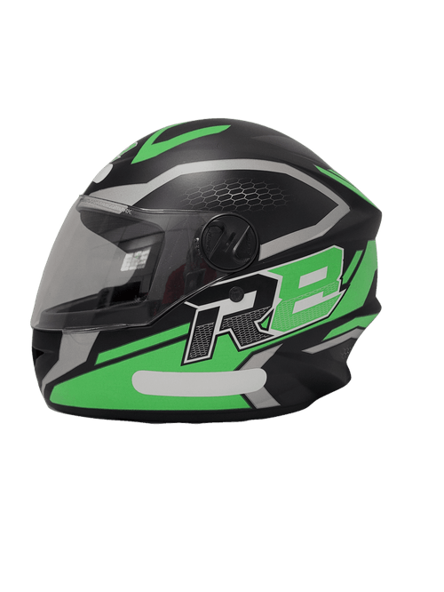 Capacete protork r8 air preto/verde 56
