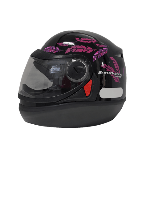 Capacete san marino speed fly preto/rosa 58