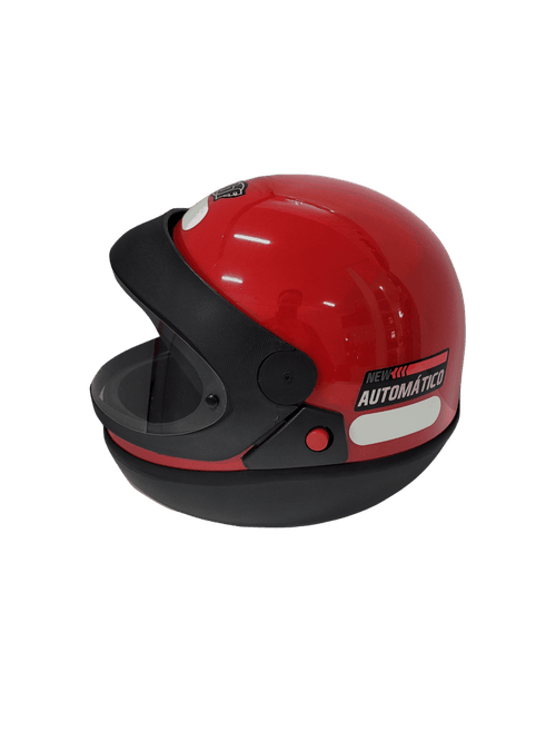 Capacete ebf automatico  vermelho tamanho 60
