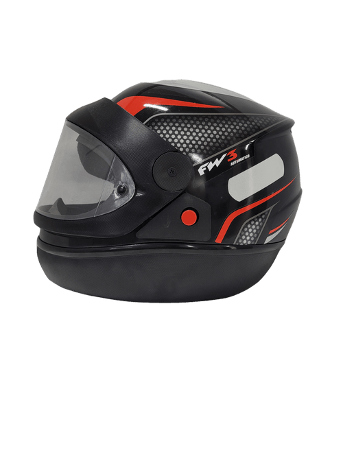 Capacete fw3 automatic pto/vermelho 58