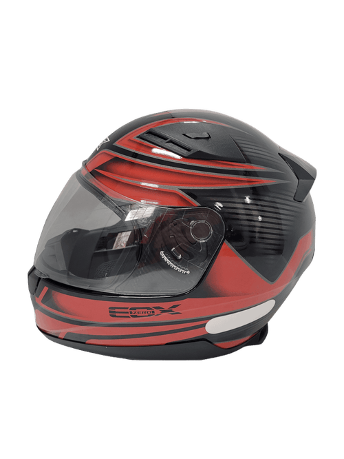 Capacete ebf eox frost preto/vermelho 58