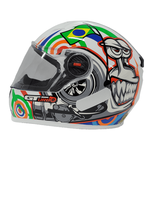 Capacete fw3 gt turbo branco 58