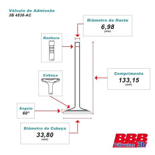 VALVULA ADMISSAO - FORD 6.7 V8 32V POWERSTROKE TURBO