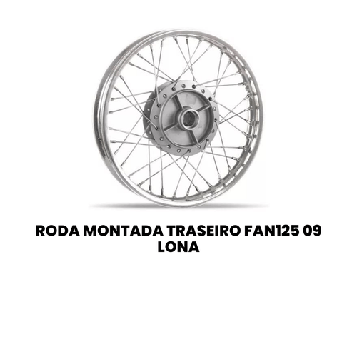 RODA MONTADA TRASEIRO FAN125 09 LONA