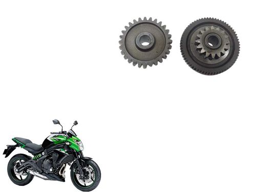 Engrenagem Redução Dupla Partida Kawasaki Er-6n 13-17