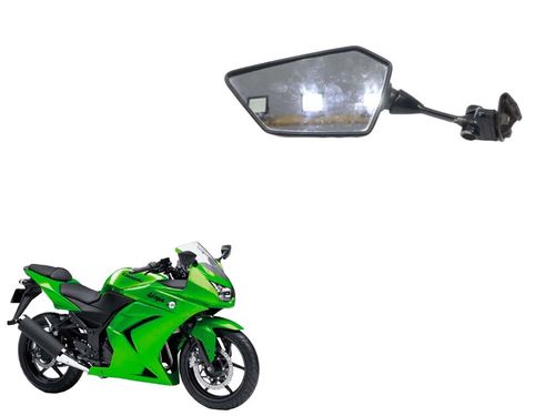 Espelho Retrovisor Esquerdo Kawasaki Ninja 250 R 08-12c/detalhe