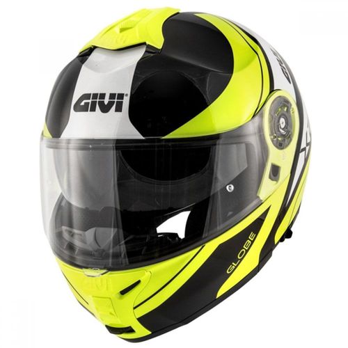 capacete Givi X21 Articulado Globe Preto/amarelo