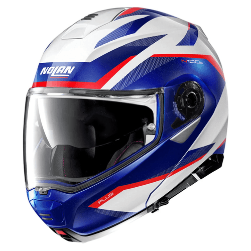 capacete Nolan N100-5 Plus Overland Branco/azul/vermelho (35)