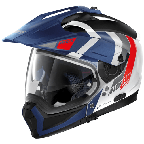 capacete Nolan N70-2x Decurio Branco/azul Fosco (33)