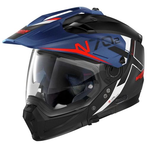 capacete Nolan N70-2x Bungee Azul/preto Fosco (38)