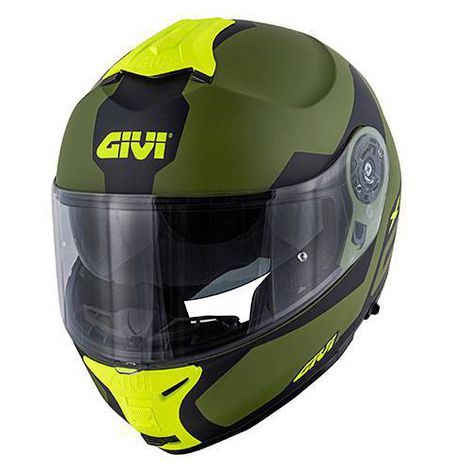 capacete Givi X21 Articulado Spirit Matt Verde/preto/amarelo