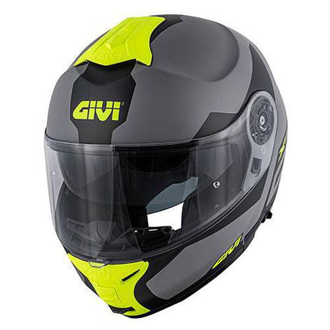 capacete Givi X21 Articulado Spirit Matt Cinza/preto/amarelo