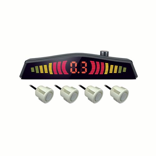 Sensor de Estacionamento Multilaser Emborrachado 4 Pontos 18mm  Branco - AU020