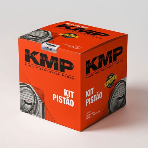 PISTAO KIT C/ANEL KMP CG 190CC STD (COMPETICAO, KIT AUMENTO