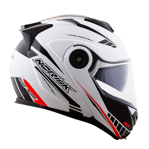 capacete NORISK ROUTE FF345 MOTION BRANCO