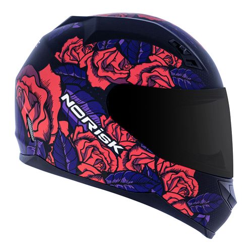capacete NORISK FF391 STUNT BED OF ROSES ROSA