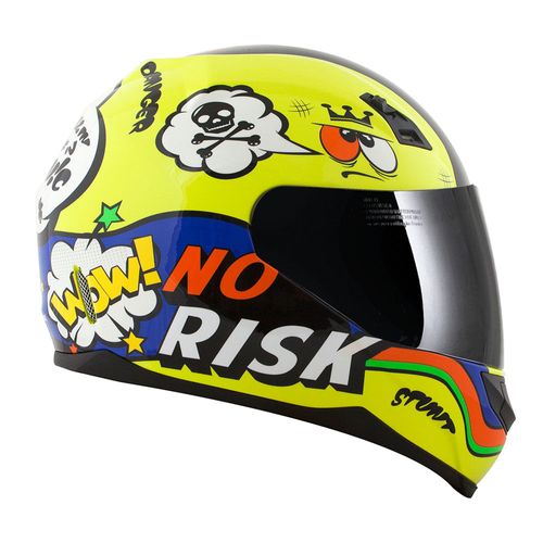 capacete NORISK FF391 STUNT PANIC AMARELO