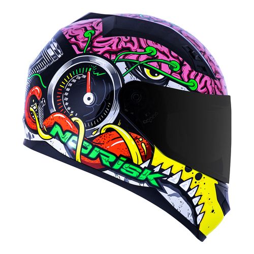 capacete NORISK FF391 STUNT XPERIMENT PRETO