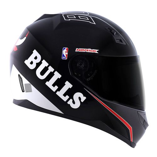 capacete NORISK FF391 STUNT NBA CHICAGO BULLS PRETO