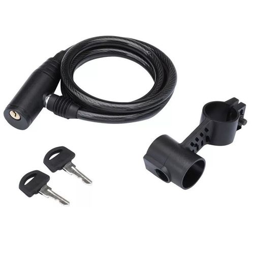 Trava Segurança Cabo 1,00 x 8 mm preta