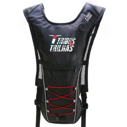 Mochila de Hidratação Tribos e Trilhas 2 Litros - Preto/Vermelho