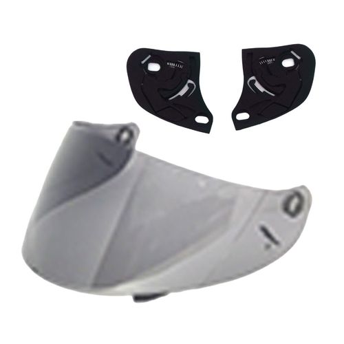 Kit Viseira + Fixação Capacete Sky Motosky Transparente
