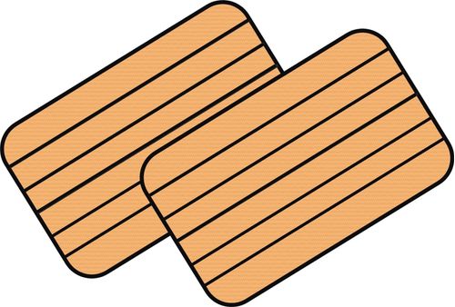 Piso náutico EVA FS 205 Kit Plataforma Ocre