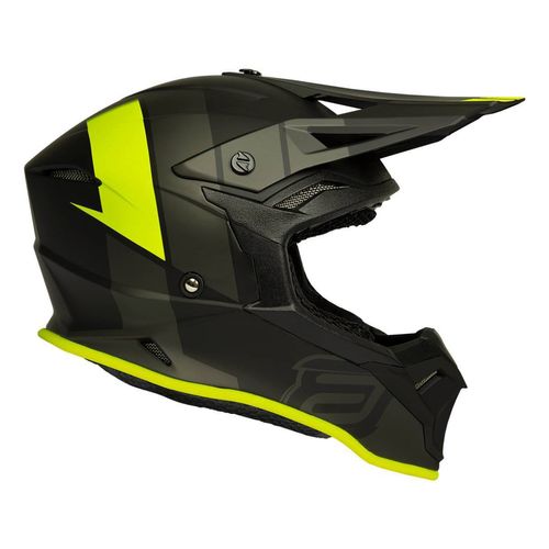 Capacete Asw Fusion 2.0 SEECKER Preto/Amarelo Fluo - 60