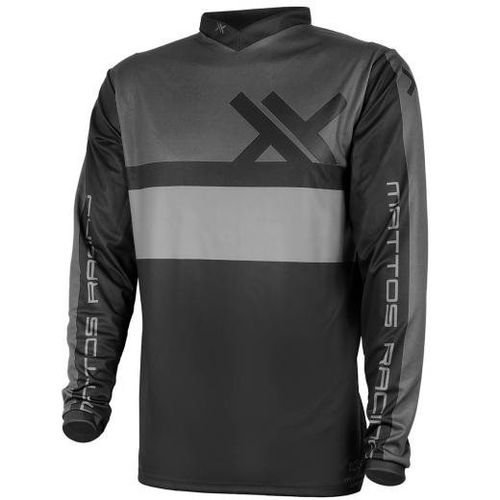 Camisa Infantil Mattos Racing Assimilate - Cinza Preto