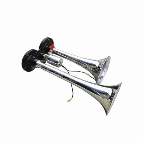 Buzina Ar Cromada Bi Volt 2 Cornetas K10046