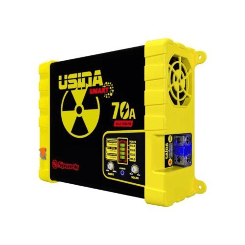 Fonte Automotiva Usina 70A Battery Meter Bivolt Spark