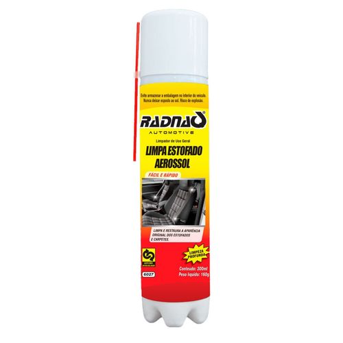 Limpa Estofado Aerosol 300ml Radnaq RQ6027